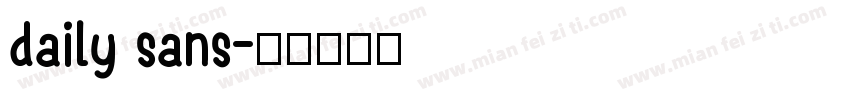 daily sans字体转换